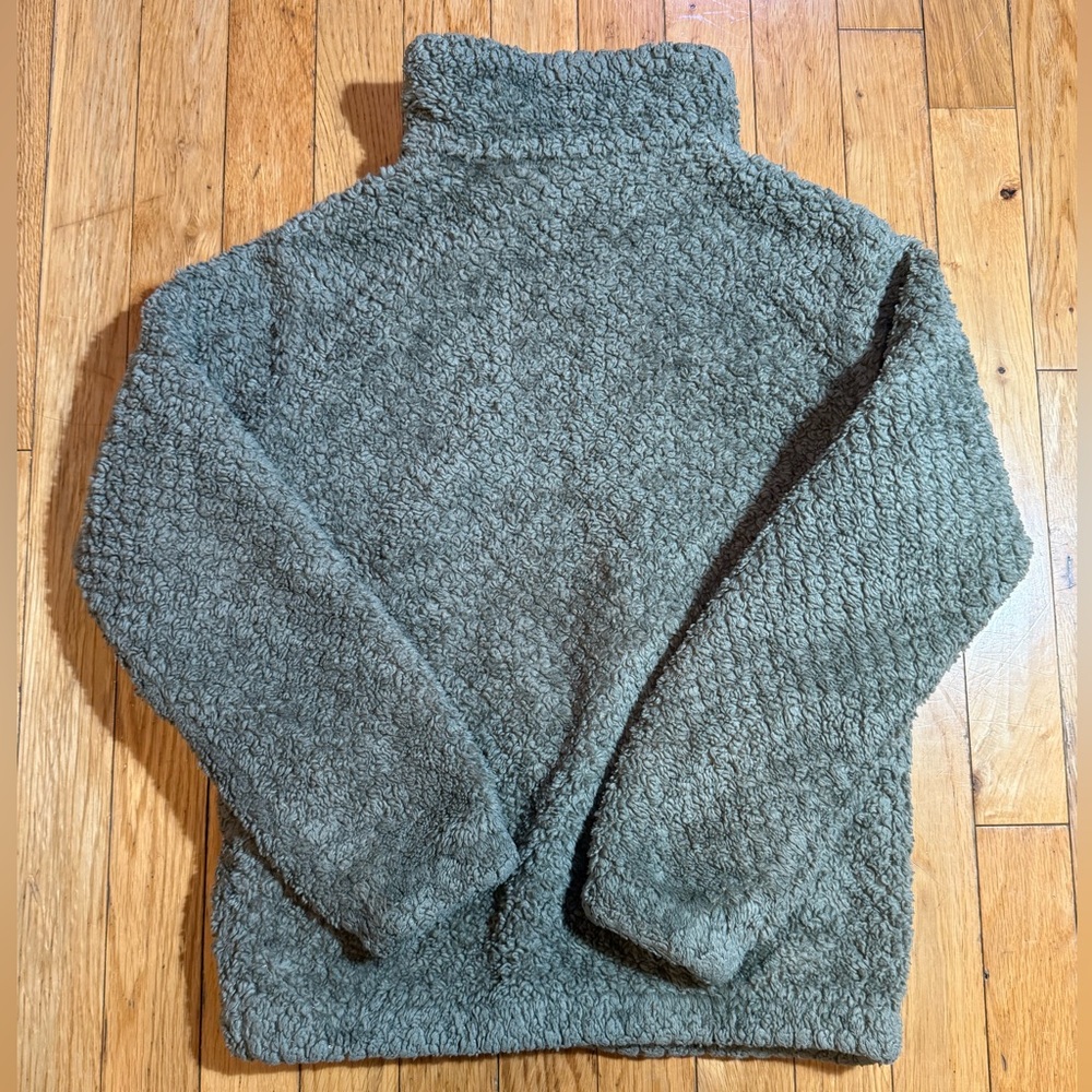 Columbia Olive Fleece Jacket with Pink Trim #712 - Picture 3 of 8